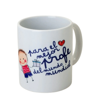 Taza "Para el mejor profe"